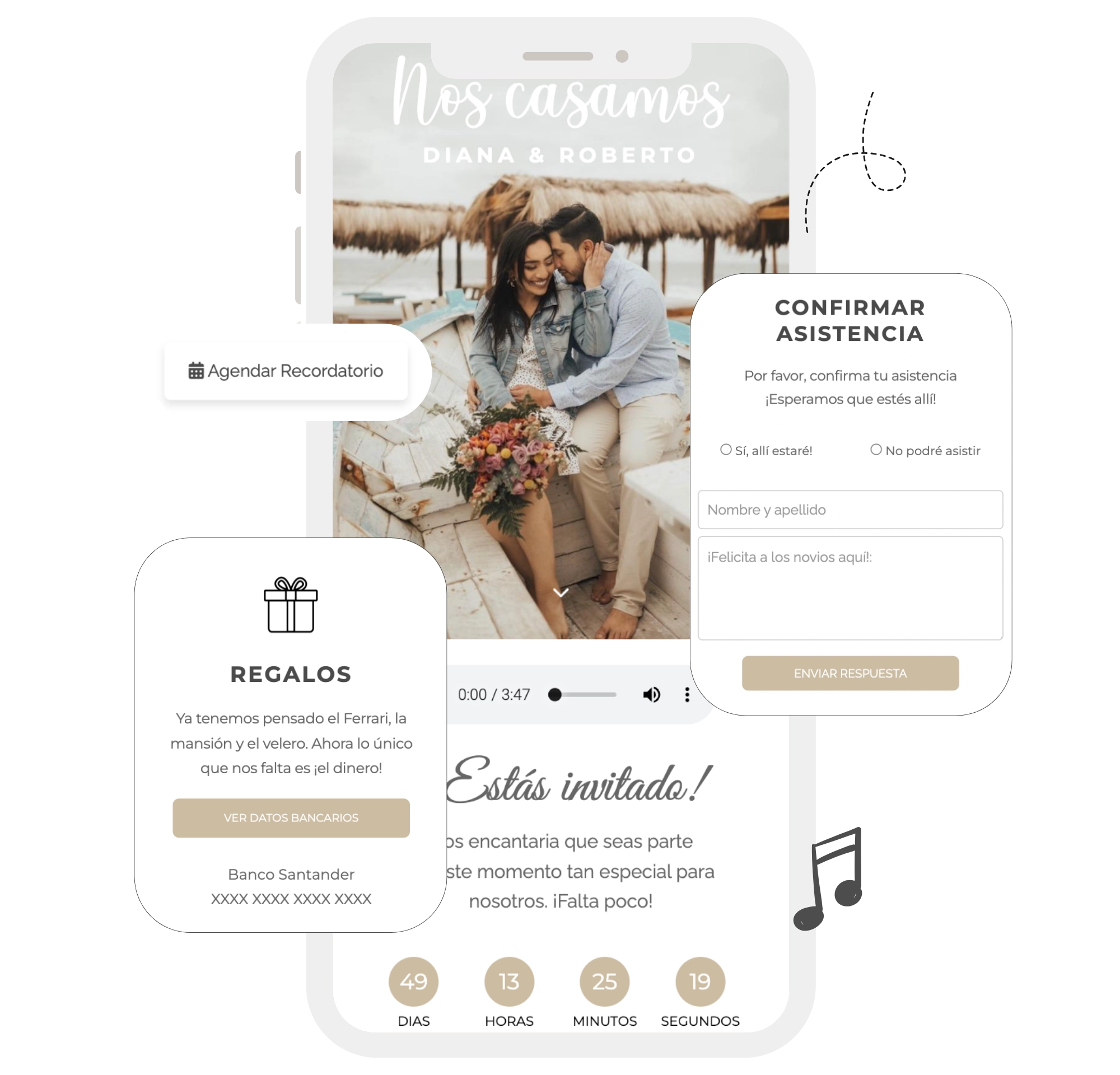 Invitaciones digitales funciones